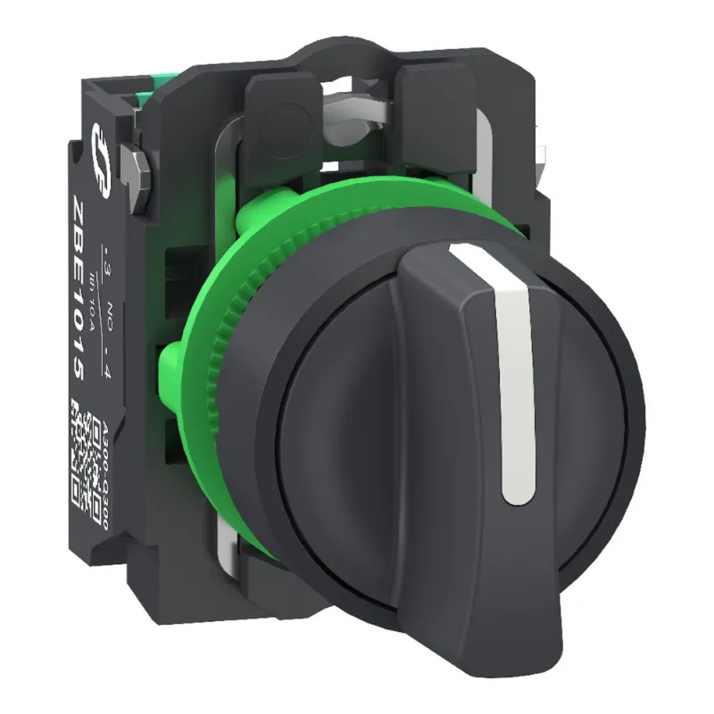 BT NOIR 3 POS FIXE 2F PUSH IN - XB5AD335 Schneider Electric