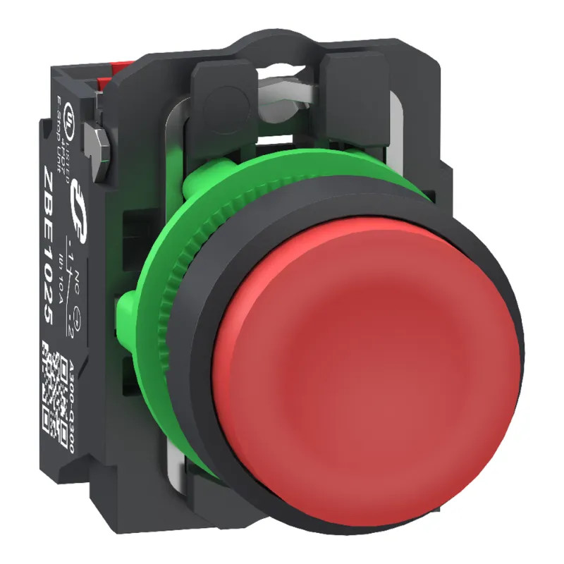 BP ROUGE DEPASSANT PUSH IN 1O - XB5AL425 Schneider Electric