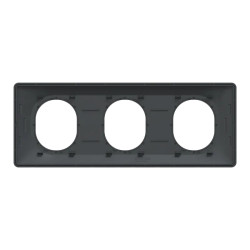 Plaque 3 post Hor 71 mm Ant Ag - S340706G Schneider Electric