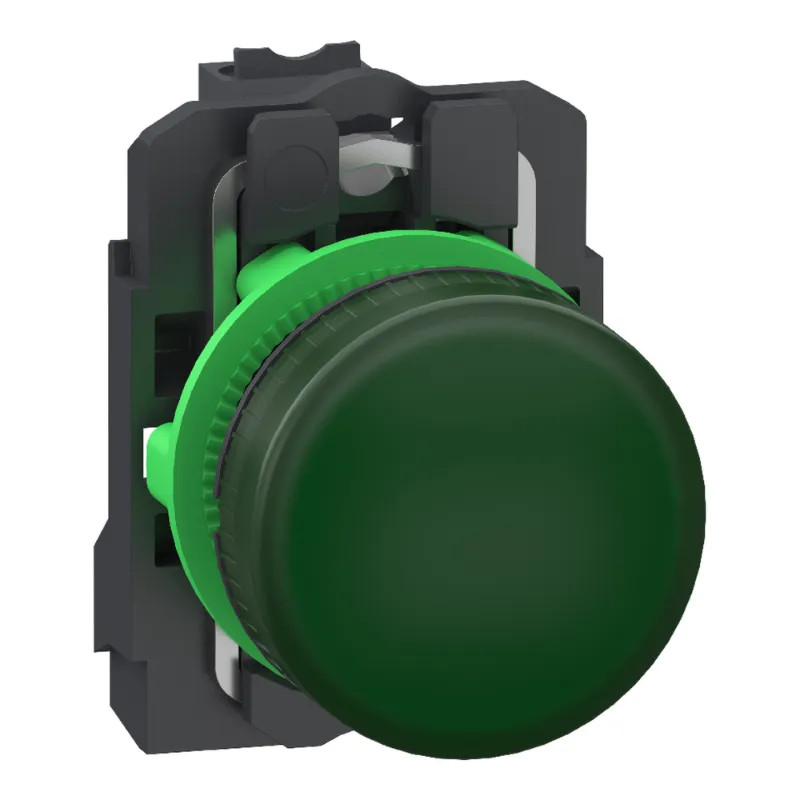 Harmony XB5 - voyant lumineux DEL - Ø22 - vert - 24V - Push In - XB5AVB35 Schneider Electric