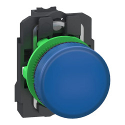 Harmony XB5 - voyant lumineux DEL - Ø22 - bleu - 24V - Push In - XB5AVB65 Schneider Electric