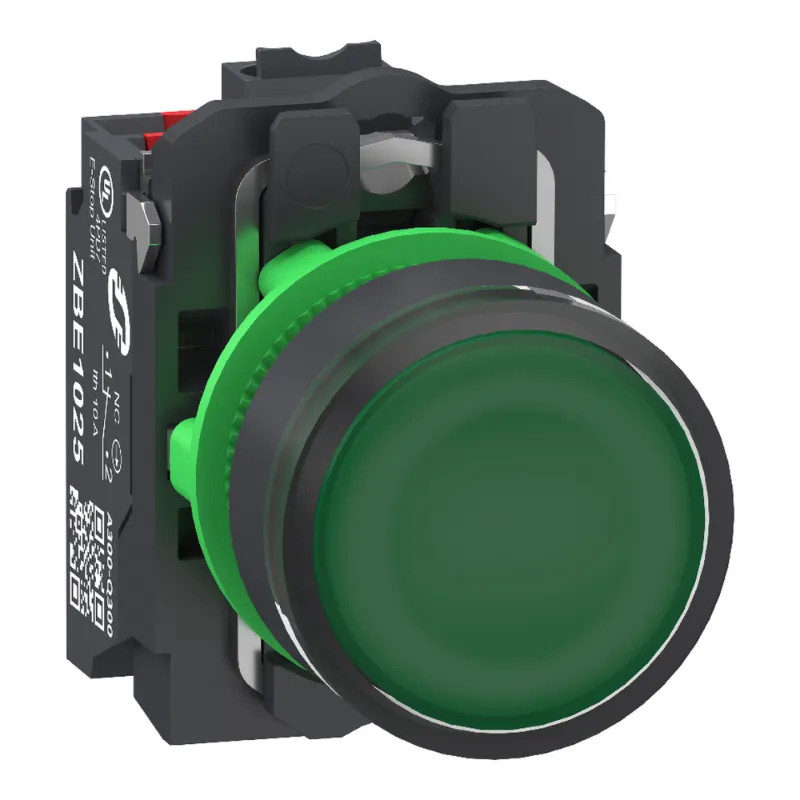 BP LUMINEUX VERT PUSH IN - XB5AW33B55 Schneider Electric