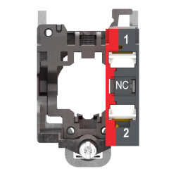 Harmony XB4 - corps de bouton - 1O - raccordement bornes push in - ZB4BZ1025 Schneider Electric