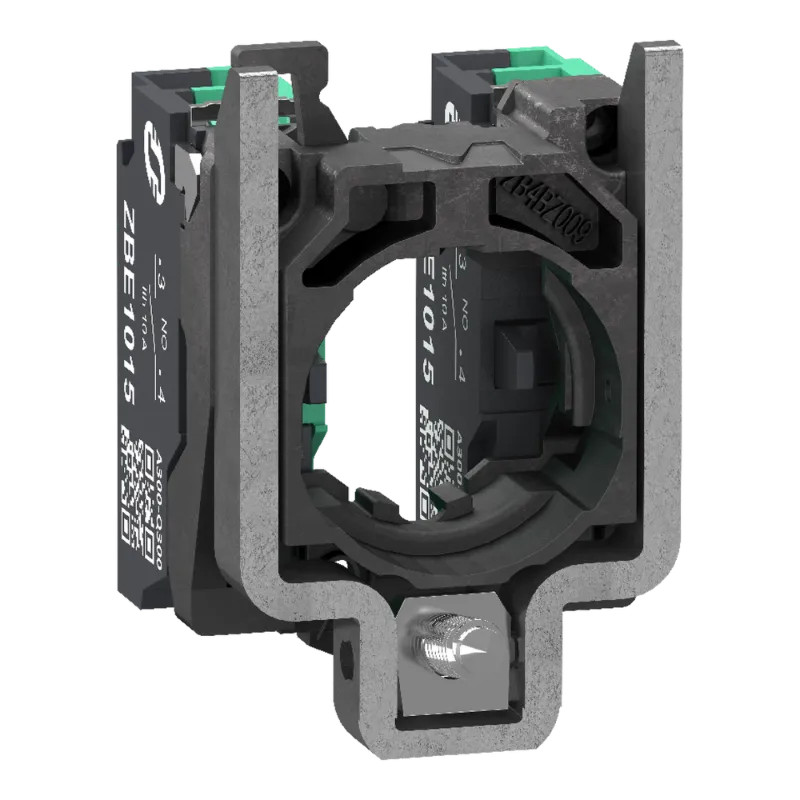 Harmony XB4 - corps de bouton - 2F - raccordement bornes push in - ZB4BZ1035 Schneider Electric