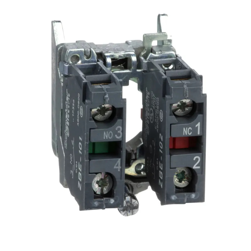 Harmony XB4 - corps de bouton - 1O+1F - raccordement bornes ressort - ZB4BZ105 Schneider Electric