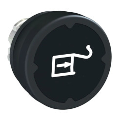 Harmony tête de BP Ø37 IP69K - Ø22 - noir - avec marquage - ZB4BC28015 Schneider Electric