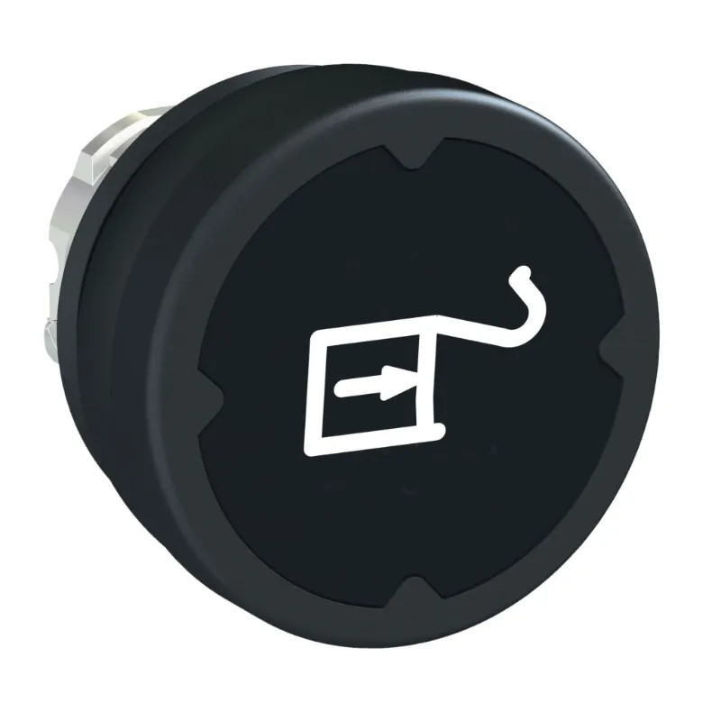 Harmony tête de BP Ø37 IP69K - Ø22 - noir - avec marquage - ZB4BC28015 Schneider Electric