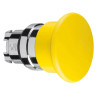 Harmony tête de coup de poing Ø 40 mm - Ø22 - jaune - ZB4BC5 Schneider Electric