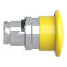 Harmony tête de coup de poing Ø 40 mm - Ø22 - jaune - ZB4BC5 Schneider Electric