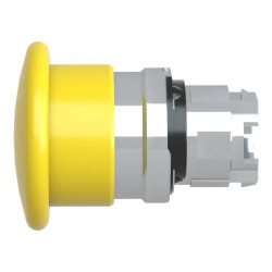 Harmony tête de coup de poing Ø 40 mm - Ø22 - jaune - ZB4BC5 Schneider Electric