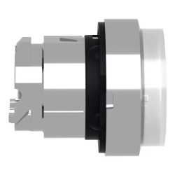 Harmony XB4 - tête bouton pousser-pousser lumineux - Ø22 - blanc - ZB4BH13 Schneider Electric