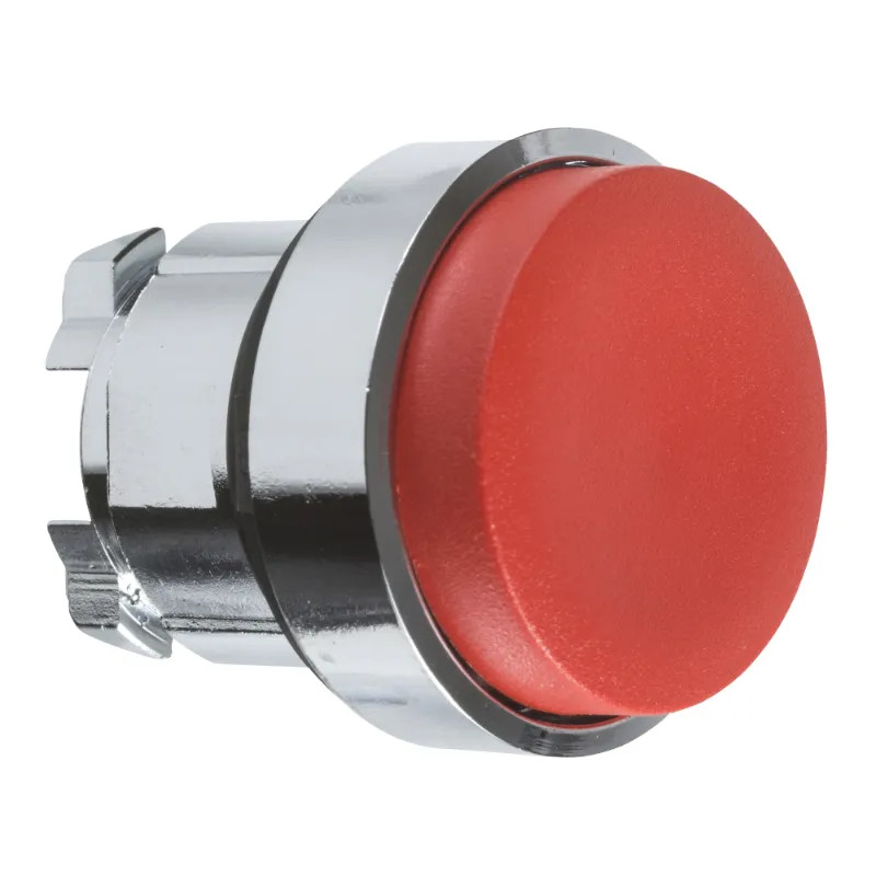 Harmony XB4 - tête bouton pousser-pousser - Ø22 - dépassant - rouge - ZB4BH4 Schneider Electric