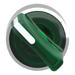 Harmony XB4 - tête bouton à manette lumineux - Ø22 - 2 pos fix - vert - ZB4BK1233 Schneider Electric