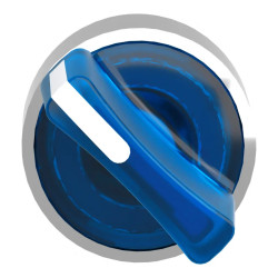 Harmony XB4 - tête bouton à manette lumineux - Ø22 - 2 pos fix - bleu - ZB4BK1263 Schneider Electric