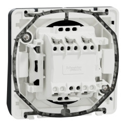 Mureva Styl - Double bouton poussoir - composable - IP55 - IK07 - gris - MUR35326 Schneider Electric
