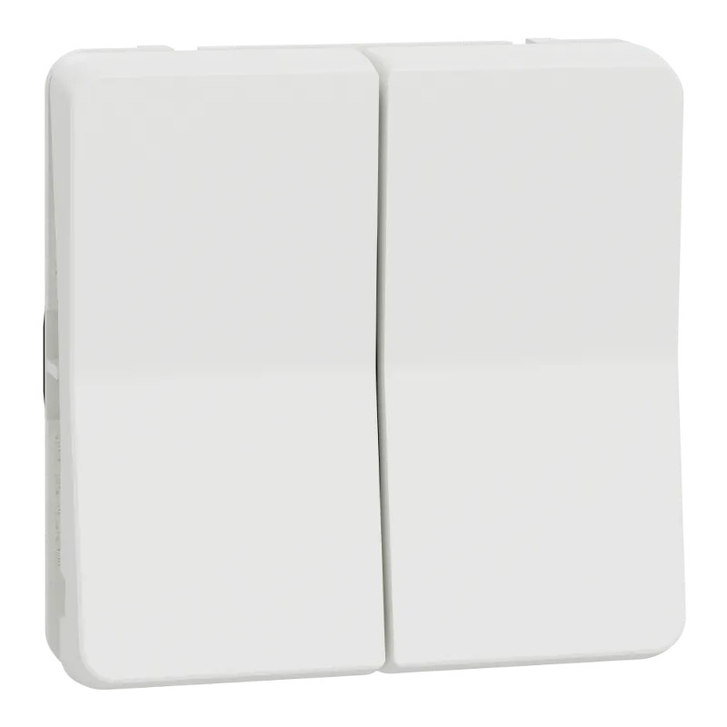Mureva Styl - Double va et vient - composable - IP55 - IK08 - blanc - MUR39022 Schneider Electric