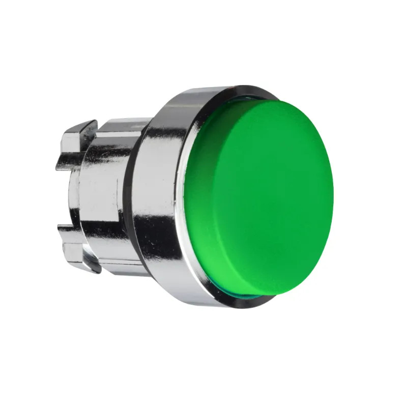 Harmony XB4 - tête bouton poussoir à impulsion - Ø22 - dépassant - vert - ZB4BL3 Schneider Electric