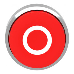 Harmony XB4 - tête bouton poussoir - Ø22 - dépassant - marqué - rouge - ZB4BL432 Schneider Electric