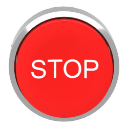 Harmony XB4 - tête bouton poussoir - Ø22 - dépassant - marqué - rouge - ZB4BL434 Schneider Electric