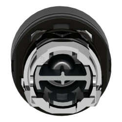 Harmony tête de bouton poussoir + capuchon IP66 - Ø22 - noire - ZB4BP2S Schneider Electric