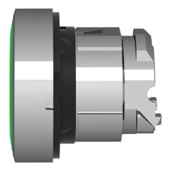 Harmony tête de bouton poussoir + capuchon IP69K - Ø22 - vert - ZB4BP38 Schneider Electric
