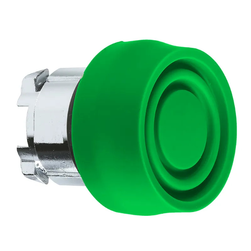 Harmony tête de bouton poussoir + capuchon IP66 - Ø22 - vert - ZB4BP3S Schneider Electric