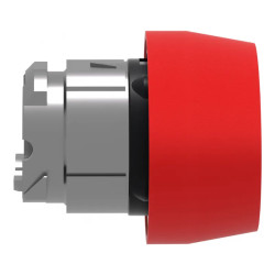 Harmony tête de bouton poussoir + capuchon IP66 - Ø22 - rouge - ZB4BP4S Schneider Electric