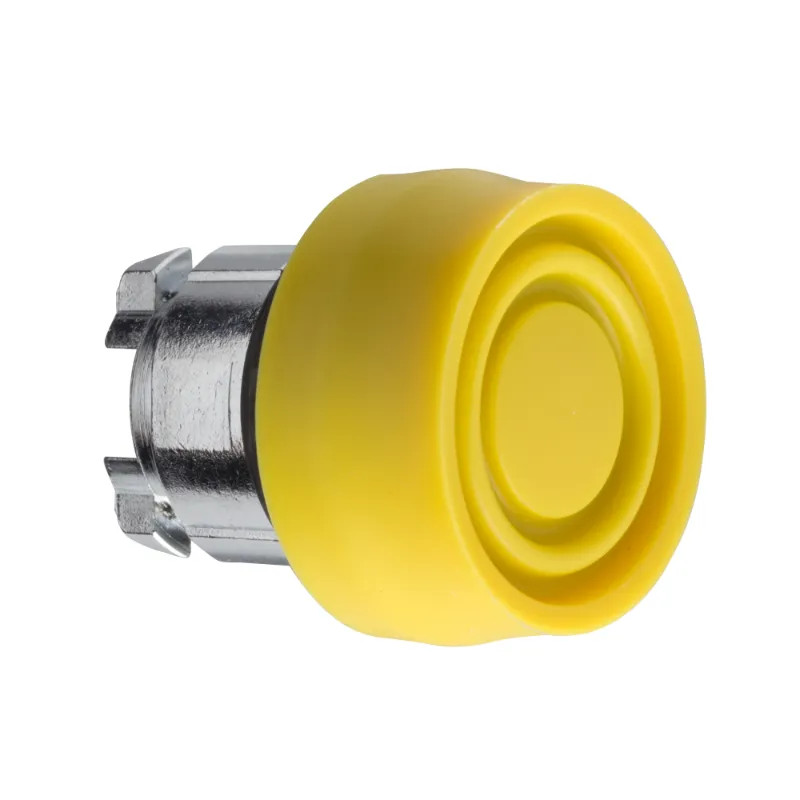Harmony tête de bouton poussoir + capuchon IP66 - Ø22 - jaune - ZB4BP5S Schneider Electric