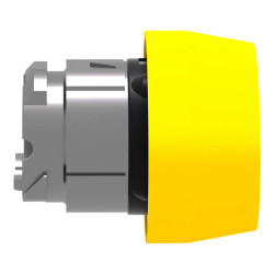 Harmony tête de bouton poussoir + capuchon IP66 - Ø22 - jaune - ZB4BP5S Schneider Electric