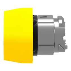 Harmony tête de bouton poussoir + capuchon IP66 - Ø22 - jaune - ZB4BP5S Schneider Electric