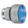 Harmony tête de bouton poussoir + capuchon IP66 - Ø22- bleu - ZB4BP683 Schneider Electric