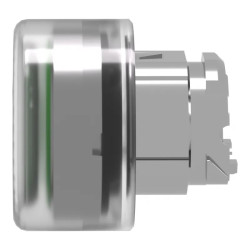 Harmony tête de bouton poussoir + capuchon IP66 - Ø22 - vert - ZB4BPA3 Schneider Electric