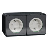 DBLE PC 2P+T ALL GRIS S. - MUR36029 Schneider Electric