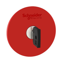 Harmony XB4 - tête bouton arrêt urgence - Ø60 - à clé 455 - rouge - ZB4BS964 Schneider Electric