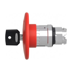 Harmony XB4 - tête bouton arrêt urgence - Ø60 - à clé 455 - rouge - ZB4BS964 Schneider Electric