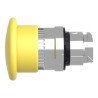 Harmony XB4 - tête coup de poing - pousser tirer - Ø40 - jaune - ZB4BT5 Schneider Electric