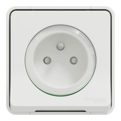 PC 2P+T BLANC SAILLIE - MUR39030 Schneider Electric