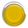 Harmony XB4 - tête bouton poussoir lum DEL - Ø22 - dépassant - jaune - ZB4BW183 Schneider Electric