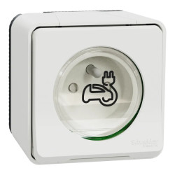 Prise renf saillie blanc - MUR39010 Schneider Electric