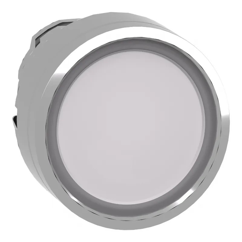 Harmony XB4 - tête bouton poussoir lumineux DEL - Ø22 - blanc - ZB4BW313 Schneider Electric
