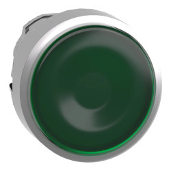 Harmony XB4 - tête bouton poussoir lumineux DEL - Ø22 - vert - ZB4BW333 Schneider Electric