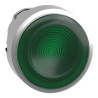 Harmony XB4 - tête bouton poussoir lumineux DEL - Ø22 - strié - vert - ZB4BW333S Schneider Electric