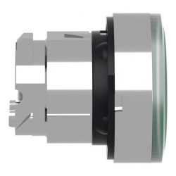 Harmony XB4 - tête bouton poussoir lumineux DEL - Ø22 - strié - vert - ZB4BW333S Schneider Electric