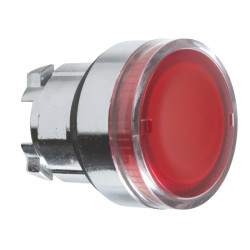 Harmony XB4 - tête bouton poussoir lumineux BA9s - Ø22 - rouge - ZB4BW34 Schneider Electric