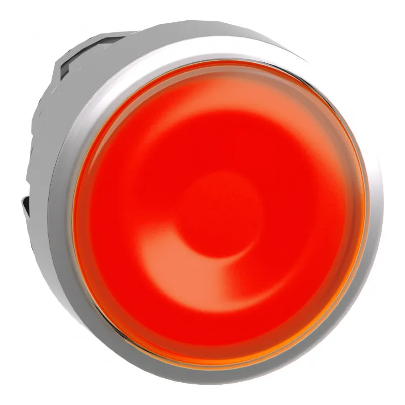 Harmony XB4 - tête bouton poussoir lumineux DEL - Ø22 - orange - ZB4BW353 Schneider Electric