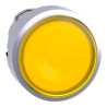 Harmony XB4 - tête bouton poussoir lum DEL - Ø22 - jaune - ZB4BW383 Schneider Electric