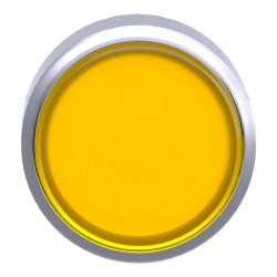 Harmony XB4 - tête bouton poussoir lum DEL - Ø22 - jaune - ZB4BW383 Schneider Electric