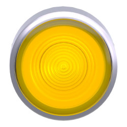 Harmony XB4 - tête bouton poussoir lum DEL - Ø22 - strié - jaune - ZB4BW383S Schneider Electric