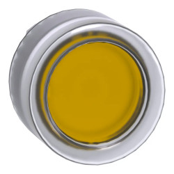 Harmony XB4 - tête bouton poussoir lum DEL - Ø22 - capuchonné - jaune - ZB4BW583 Schneider Electric