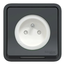 PC 2P+T GRIS CPLT ENCASTRE - MUR35036 Schneider Electric